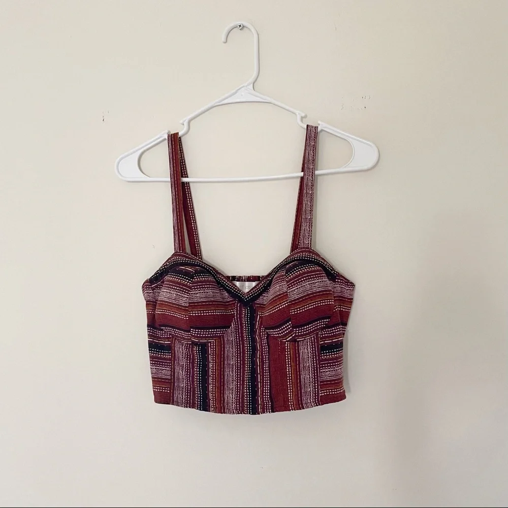 Band of Gypsies Red Striped Two-Piece Set - Picture 2 of 8